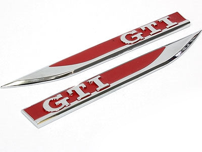 Volkswagen GTI emblem Rød/Sølv - NaviTronic