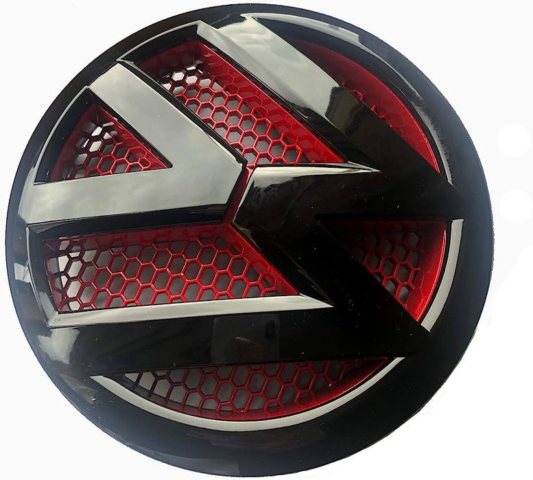 Volkswagen Transporter T5 Logo set Röd blank svart 