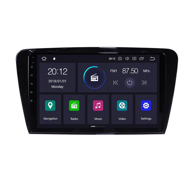 Dk Multimedia Menu 10'' Android Multimedia Touchsystem til Skoda Octavia 3, med Apple Car ...