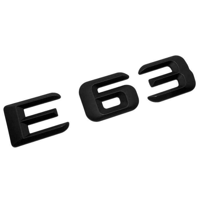E63 emblem blank svart