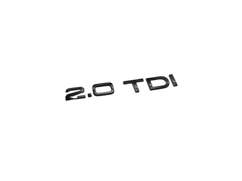 2.0 TDI-emblem för baklucka blanksvart