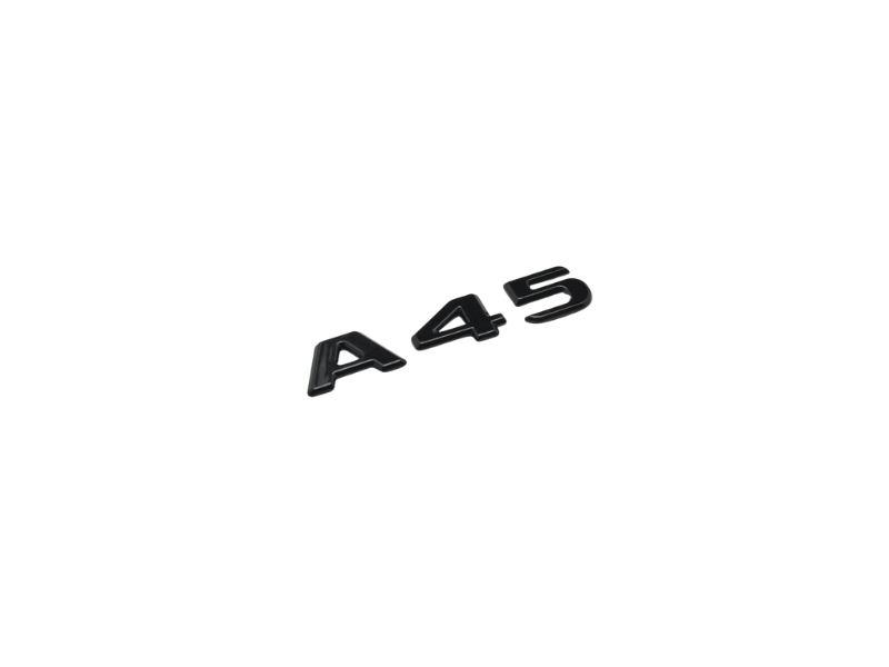 A45 blank sort emblem til bagklap