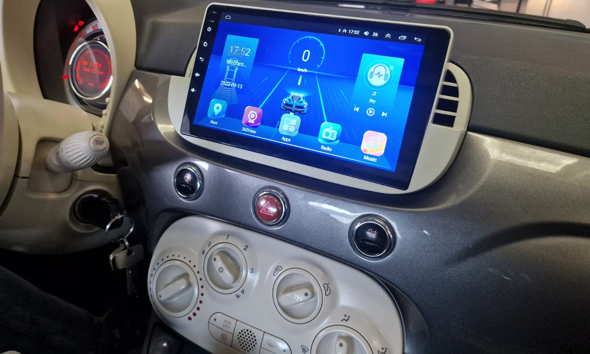 9'' Fiat 500 Android-radio
