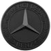 Mercedes-Benz logo til kølerhjelm blank sort - NaviTronic