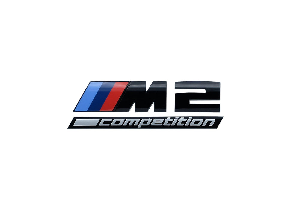 M2 Competition glansigt svart emblem