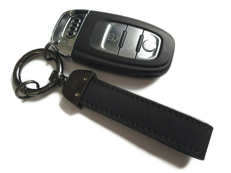 Audi nyckelring alacantara svart