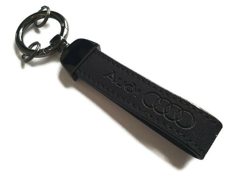 Audi nyckelring alacantara svart