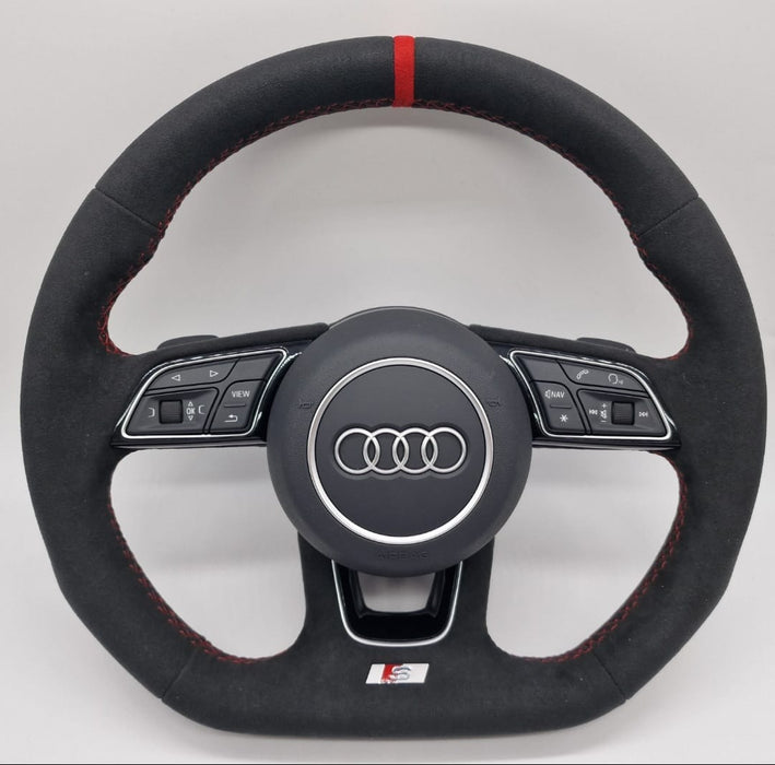 Audi S Alcantara rat med paddels