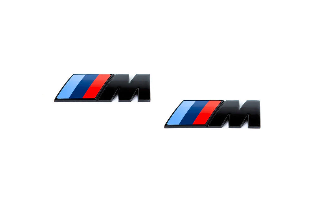 BMW M logo emblem til siden blank sort - NaviTronic