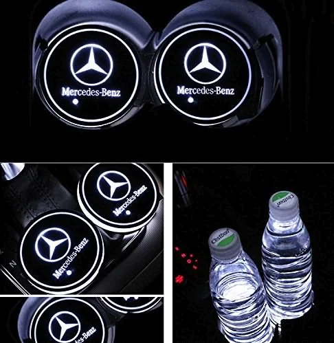 Mercedes-Benz logo belysning til kopholder