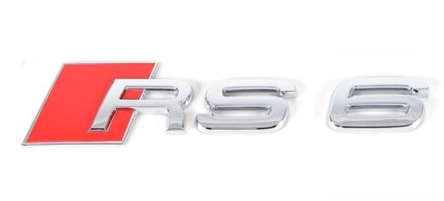 RS6 chrome emblem