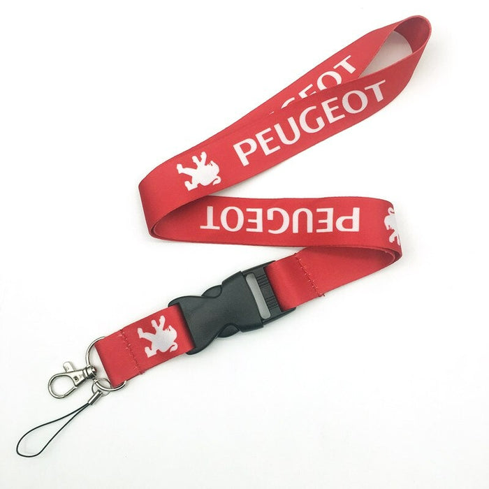 Peugeot nøglehænger Rød