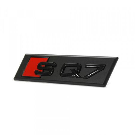 SQ7 emblem fram blank svart